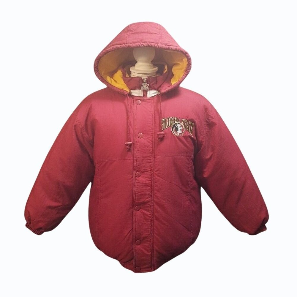 Mens 90's Vintage Florida State University Seminoles Starter Puffer Jacket Small